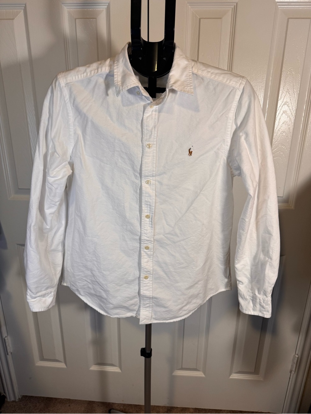 Ralph Lauren Boy’s White Oxford Button-Down Shirt